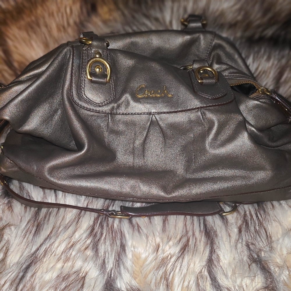 Leather Coach bag